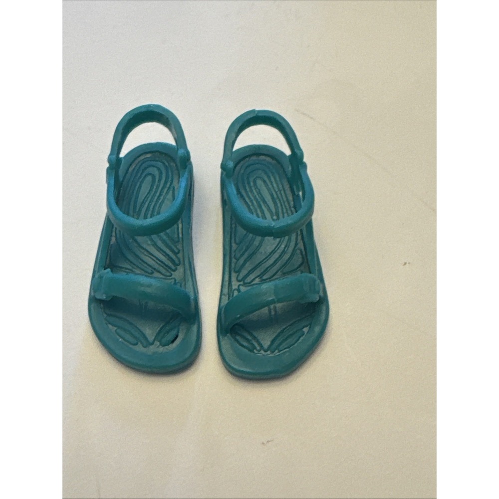 Barbie KEN Doll ~ Turquoise BLUE Outdoor / Pool / Summer / Beach SANDALS / Shoes